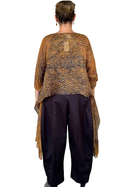 DTH Hand Dyed 100% Silk Top (Burnt Umber)