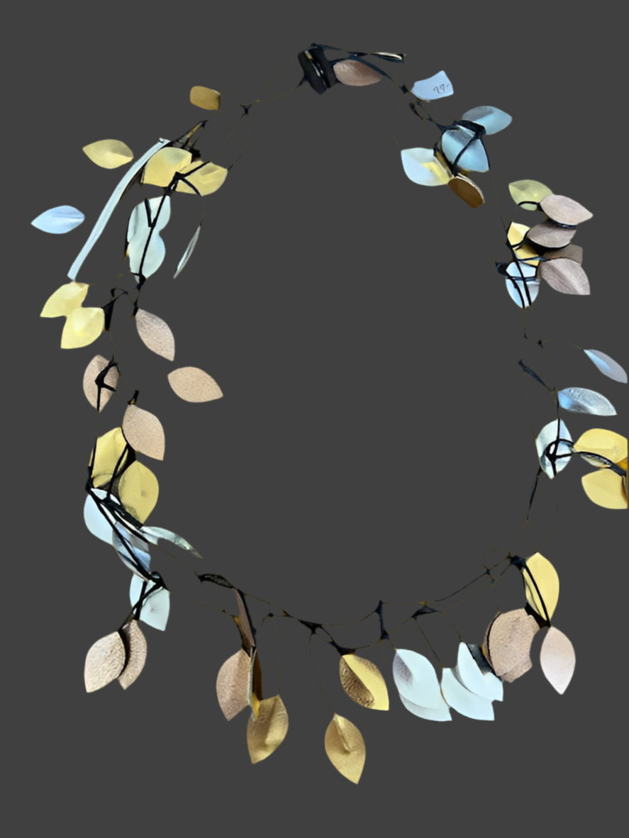 Vine Recycled Textile Wrap Necklace