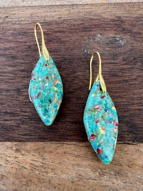 Turquoise Imperial Jasper Earrings