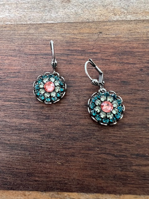 Swarovski Crystals Clusters In Blue,Diamond &Pink