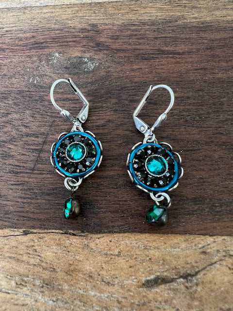 Swarovski Crystal Black Green and Emerald