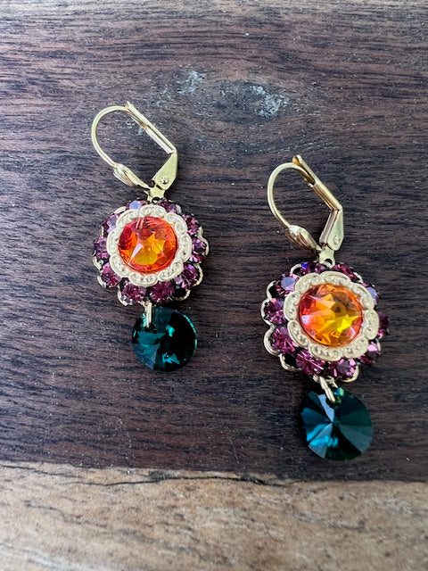 Swarovski Crystals Clusters With Dangle
