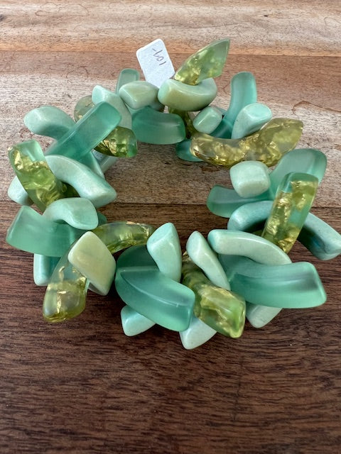Tagua Sea Foam Stretch Bracelet