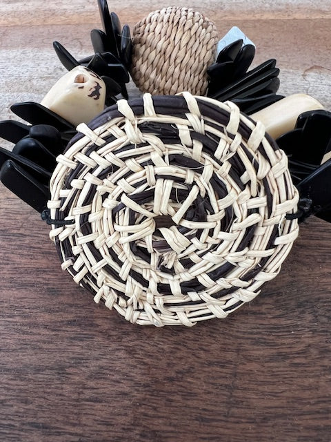 Tagua & Raffia Mixed Beads Bracelet