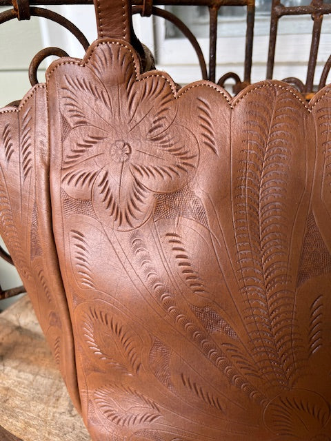 Hand Tooled Leather Handbag