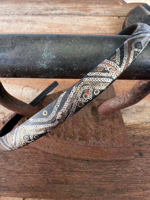 Torque Mali Choker Ebony Inlaid With Metal