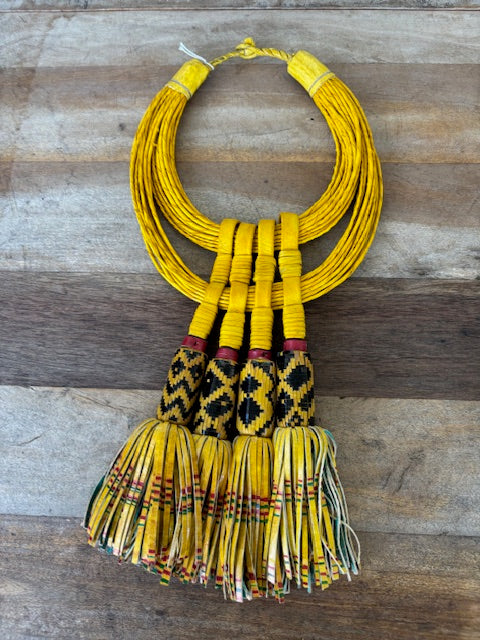 Mali Leather Neckace With Tassels