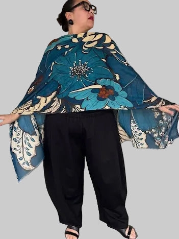 Carcava Scarf Blue Floral