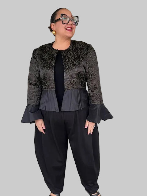 DTH Short Jacket With Ruffle