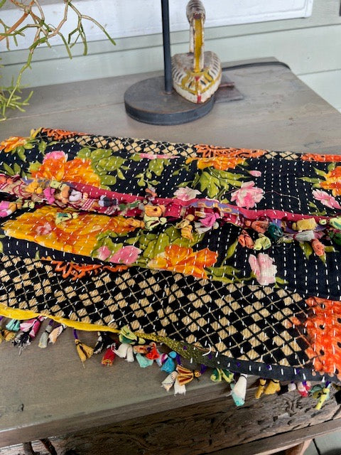Kantha Scarves (Black)