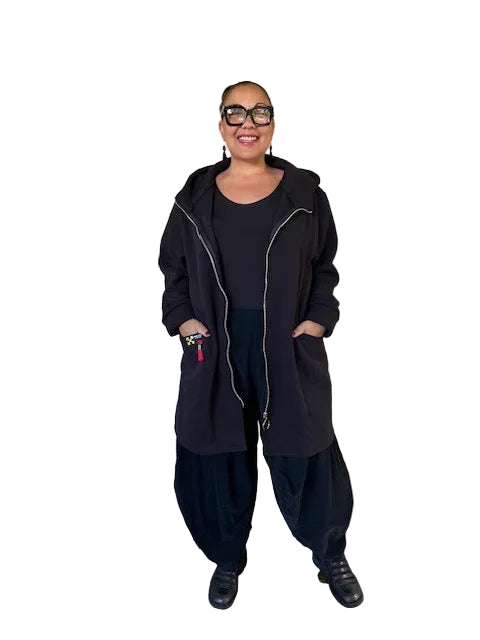 Zipper Front Two Pocket Hoodie