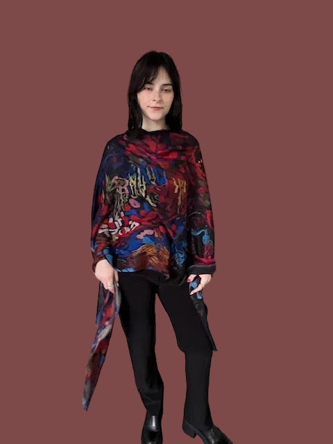 Abstract Orchard Scarf or Shawl
