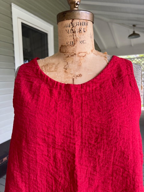 Gerties Gail's Tank in Travel Fabric (Red or Saffron)