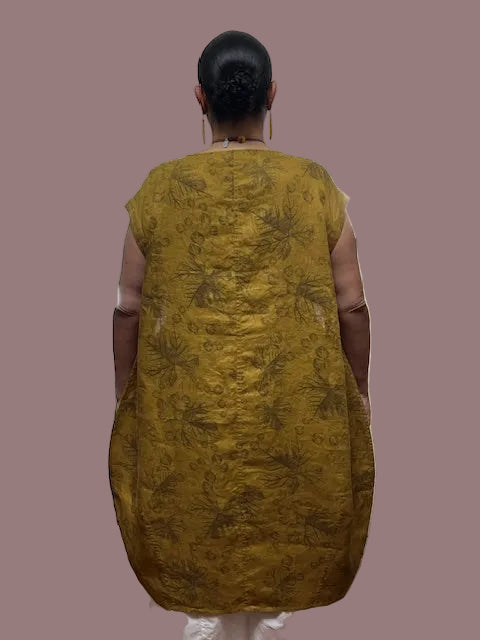 Cheyenne 100% Linen Sleeveless Bubble Dress