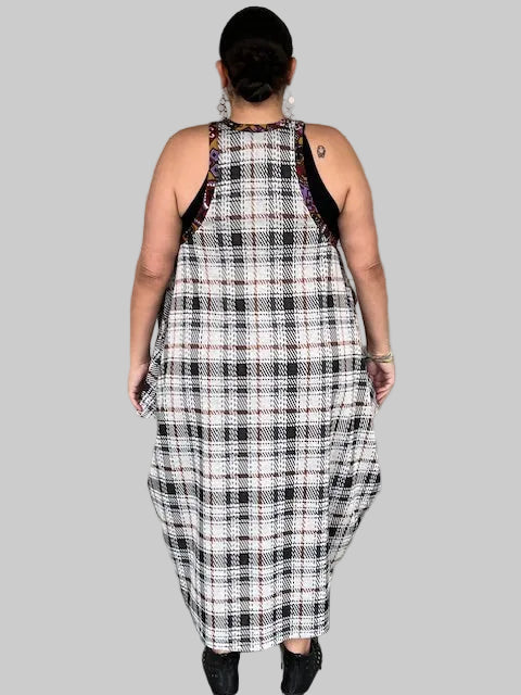 DTH Knit Plaid Fab Jumper