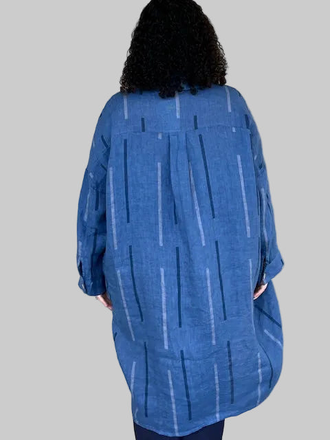 Transparente Big Striped Shirt (Kiwi or Blue)