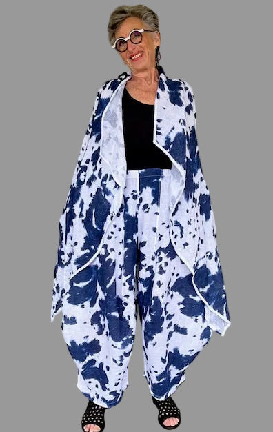 Transparente Side Panel Tie Dyed Pants (Kiwi or White)
