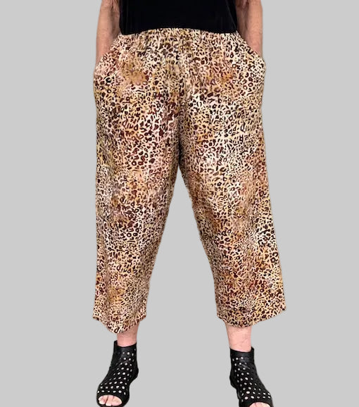 DTH 100% Cotton Leopard Print Pants