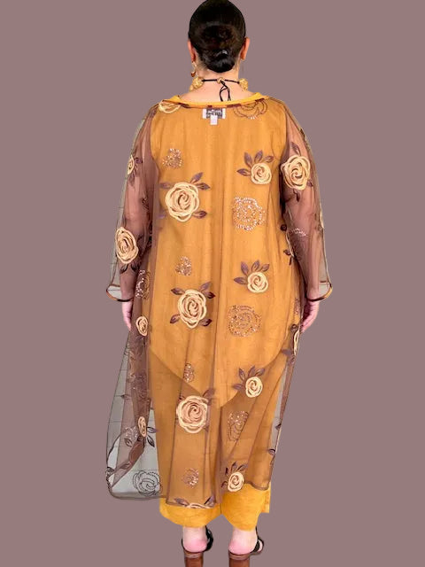 DTH Mesh Floral Overlay