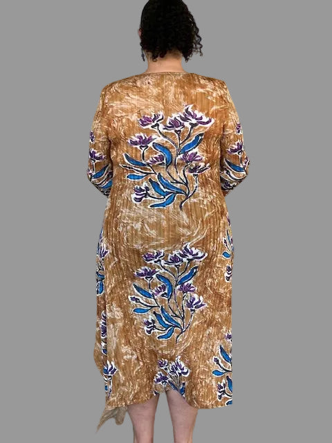 Vanity Couture Gold Flower Dress
