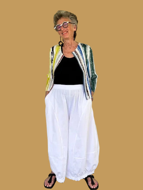 Vanity Couture Gather Hem Pants