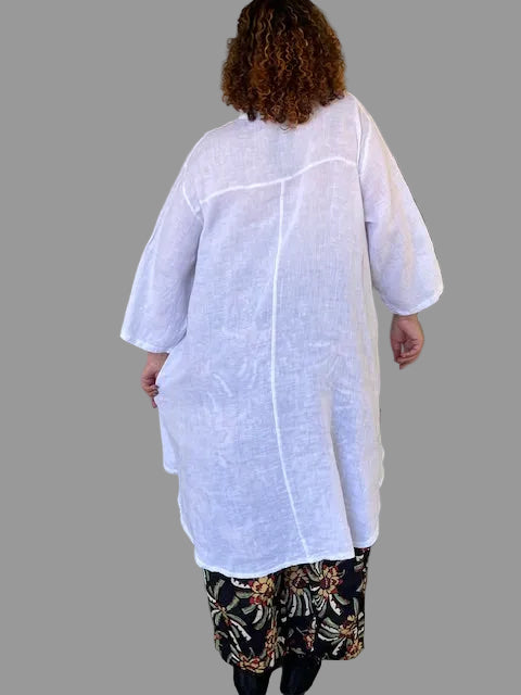 Transparente Hi Low Jacket With Side Tie