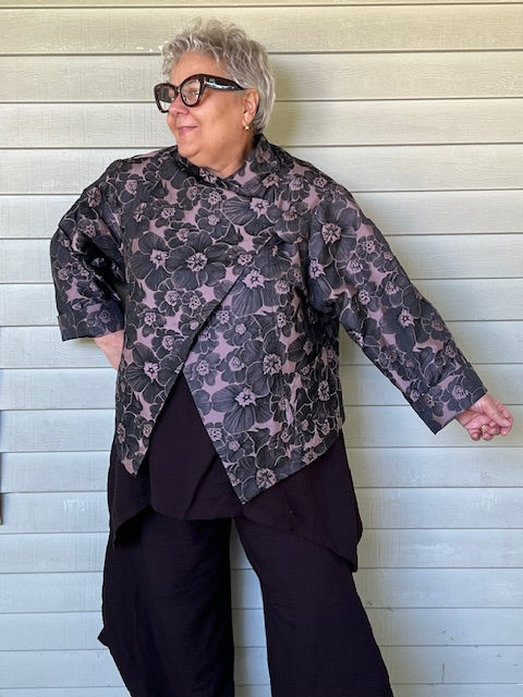 DTH Crossover Lapel Poppy Jacket