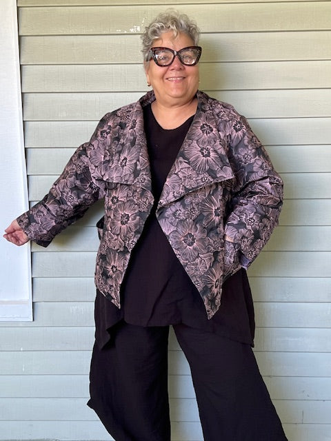 DTH Crossover Lapel Poppy Jacket