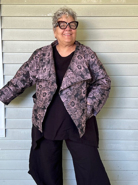 DTH Crossover Lapel Poppy Jacket