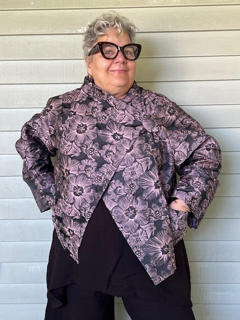 DTH Crossover Lapel Poppy Jacket