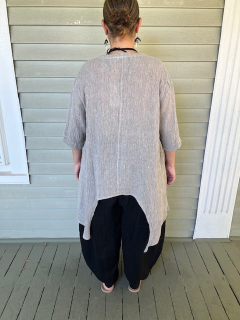 Cheyenne 100% Linen Button Up (Eggshell or Black)