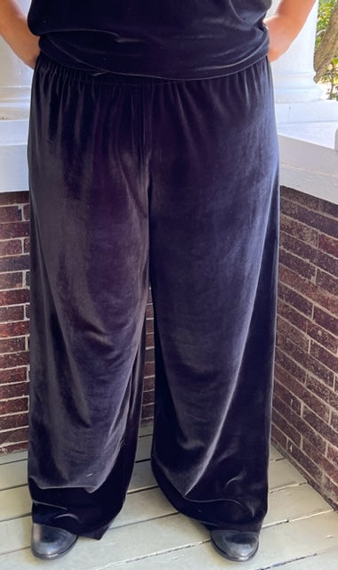 DTH Velvet Stretch Wide Leg Pants and Tank (Sold Separately)