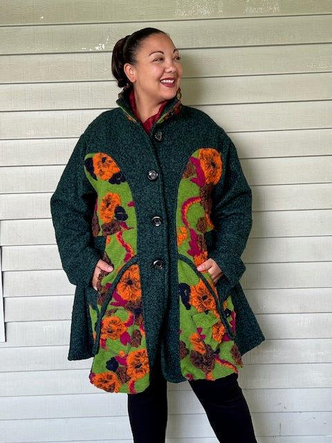 Faux Fur Poncho - Toffee