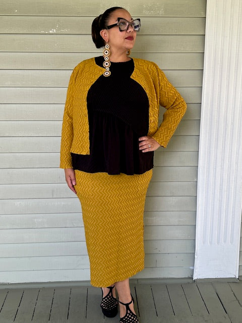 Vanite Couture Pleated Multicolored Tunic Top