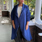 Vanite Couture Pleated Duster (Blue)