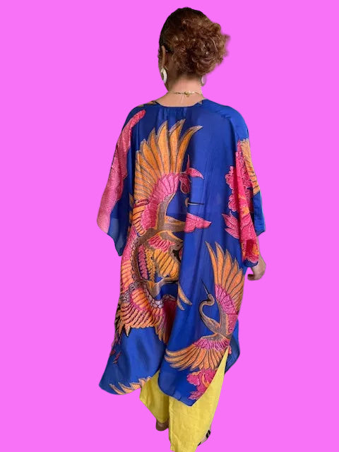 Long Crane Kimono