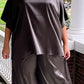 DTH Steel Gray Silk Stretch Charmeuse Pants and Top (Sold Separately)