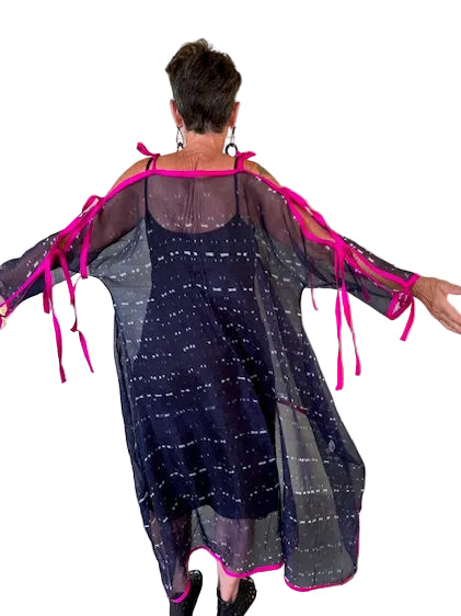 Dth 100% Hand Dyed Silk Organza Overlay
