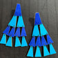 Handmade Peruvian Blue Pyramid Felt Earrings