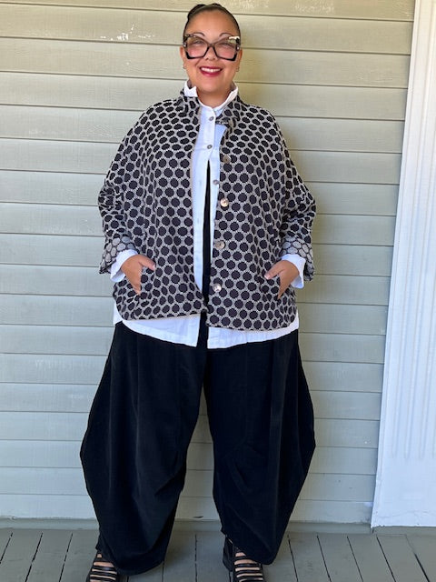 Side Panel Corduroy Pants (Black)