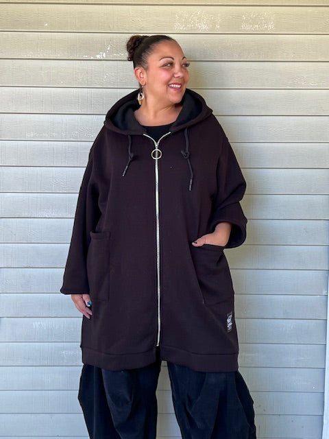 100 Cotton Oversized Zip Up Hoodies Black Gray or Forest Green Dem Two Hands