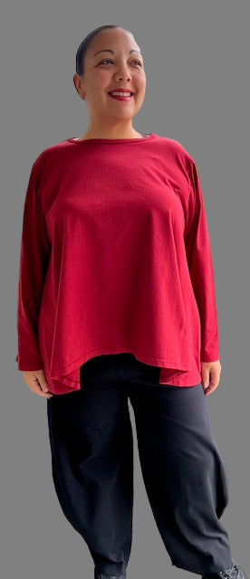 Gerties Long Angel Top - (Peacock, Red Zinc, Sienna, Midnight, Black, Amber or White)