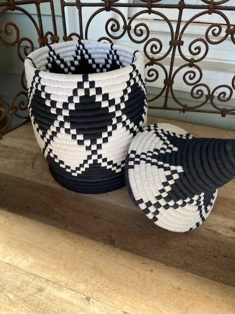 Moroccan Basket with Lid