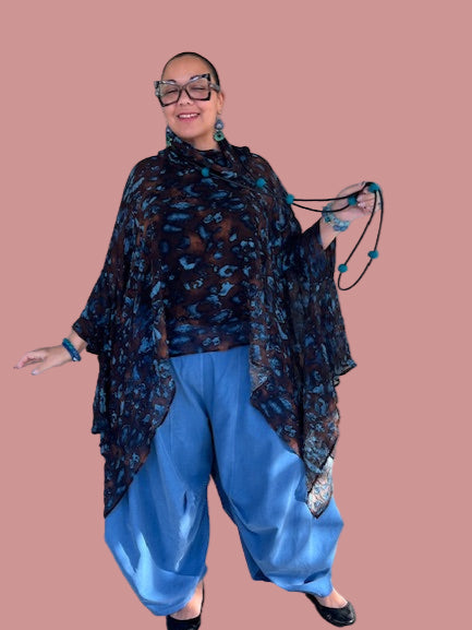 Kedem Pearl Poncho style top