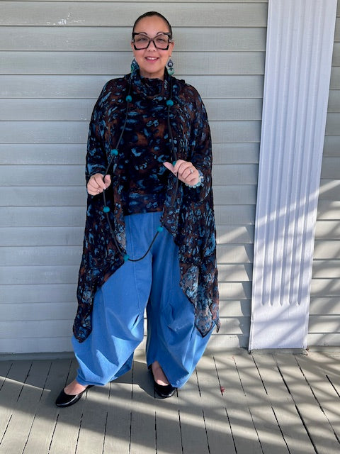 Kedem Pearl Poncho style top