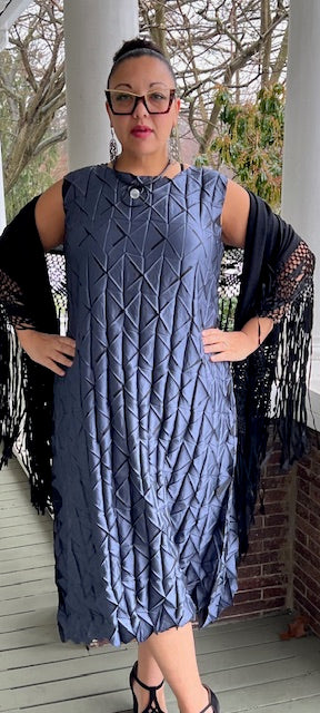 MC Oasis Slate Blue Mosaic Dress