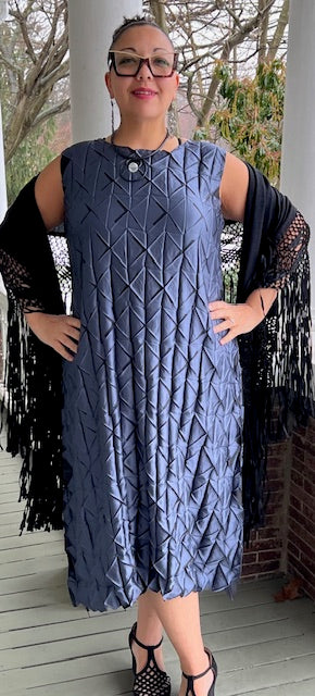 MC Oasis Slate Blue Mosaic Dress