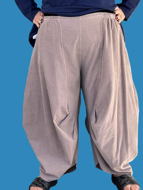 Side Panel Corduroy Pants (Taupe)