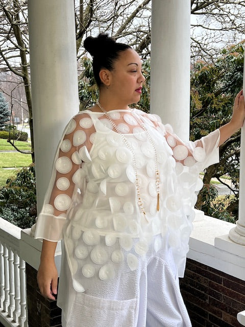 Poncho Top with Dots