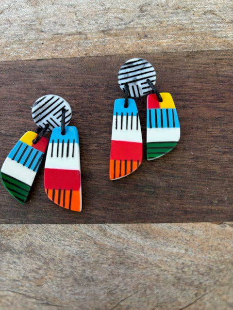Sticks Earrings (Multicolored)